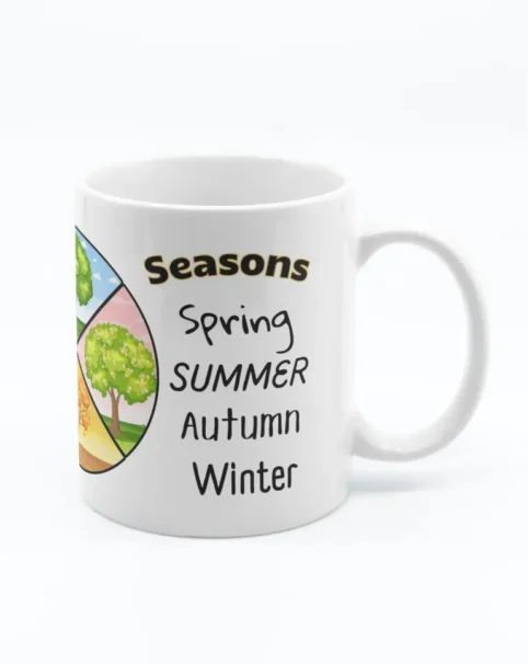 Kubek dla ucznia - Angielski - Pory Roku